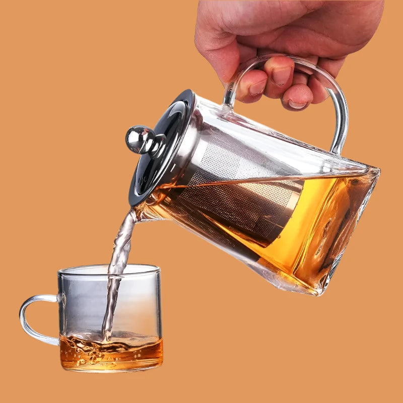 Glass Teapot with Infuser Tea Set